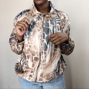 St. John Patterned Windbreaker
